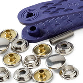 Drukknopen set | 15 mm | Boot - Tent - Caravan | zilver | 10 stuks | 390211 Drukknopen PRYM - 390211 4002273902117